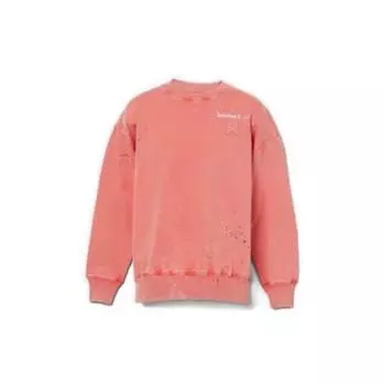 Timberland X A-Cold-Wall* Collaboration Letter Pattern Crewneck Loose Long Sleeve Sweatshirt Unisex sweatshirt Pink A6PGW852 M