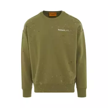 Timberland X A-Cold-Wall* Crewneck Letter Graphic Pullover Sweatshirt Unisex Sweatshirt Gray-Green A6PGWDY4 XL