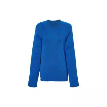 Timberland X Suzanne Oude Hengel Collaboration SS23 Solid Color Round Neck Long Sleeve Knit Sweater Women sweater Dark-Denim A6PS1288 M