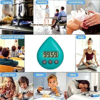 Timer Alarm Digital Timer Energy Saver Save Hot Water светло-зеленый