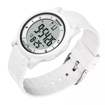 Timever Men s Digital Watch Thin Lightweight Waterproof LED Alarm Stopwatch Easy to Read