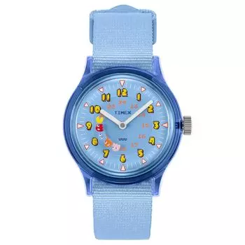 [TIMEX] Watch PAC MAN Camper Light Blue Dial Resin Plastic Quartz 3 ATM Water Resistant 36MM Watch TW2V94000 Light Blue