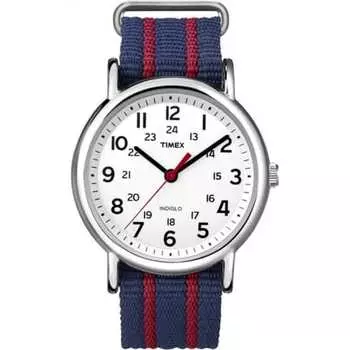 TIMEX Weekender Central Park Белый x Темно-синий/Красный T2N747 [Обычный импортный продукт]