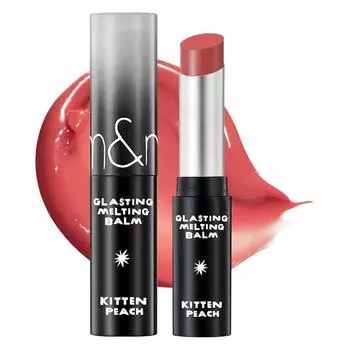 Тинт-бальзам для губ Rom& Inap Square Glossing Melting Balm Lip Tint, 1 шт., 16-цветный персиковый, 3,5 г