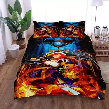 Tintin Adventure Duvet Cover Set King Queen Double Full Twin Single Size Bed Linen Set EU single(135x200cm)