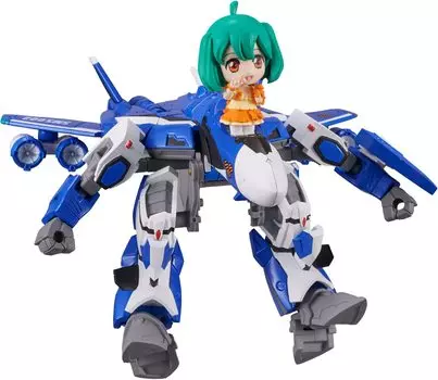 TINY SESSION Macross F VF-25G Messiah Valkyrie (Michelle machine) with Ranka approx. 100mm PVC&ABS painted movable figure