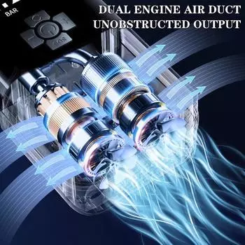Tire Accessories Car Electrical Air Pump Inflator Compressor Wireless Inflatable Pump 12V 1A Mounted Motorcycle Bicycle Ball