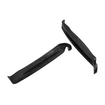 Tire Tube Change Removal Levers Tool Set Black Essential Cycling Tyre Change Kit Set of 2 Hard Plastic Tyre Levers