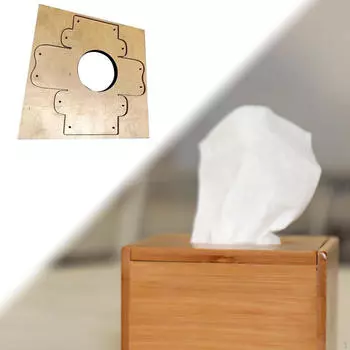 Tissue Box Template Leathercraft Supplies Solid Easy to Use Leather Cutter for DIY Art Craft Making