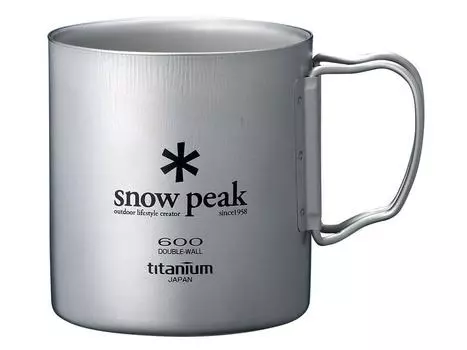 Титановая двойная кружка Snow Peak 600 [объем 600 мл] MG-054R