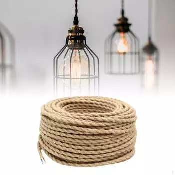 Ткань Электрический шнур Светодиодное освещение Веревка Кабель Провод для DIY Аксессуары для ламп