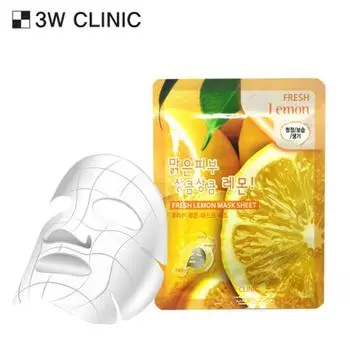 Тканевая маска Fresh Lemon 3W CLINIC (3 варианта) #10 Sheets