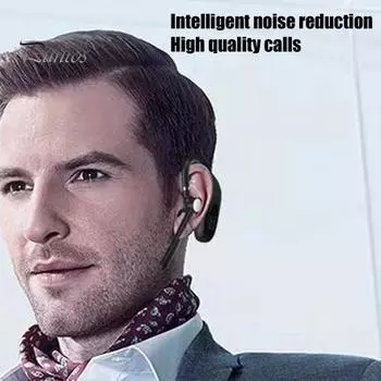 TL10 Bluetooth-совместимые наушники с заушным креплением, светодиодным цифровым дисплеем, беспроводная гарнитура Handsfree с микрофоном для спорта чёрный