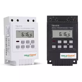 TM616W-4 Цифровой электронный таймер 220 В 30 А еженедельный программируемый контроллер