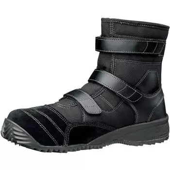 Tobisuni Safety Work JSAA Medium Knit Regular Wide Toe cm [Midori Anzen] Обувь, Сертифицированная, Обувь, Рабочая, Коробка, Легкая, TS125N, Черный, 27.0