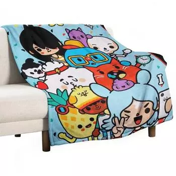 Toca boca life Kids Happy Плед Одеяло Мягкое Пушистое Одеяло 76x102cm(30x40in)