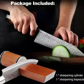 Точилка для ножей Rolling Knife, набор для точилки кухонных и поварских ножей с промышленным алмазным покрытием Brown чёрный