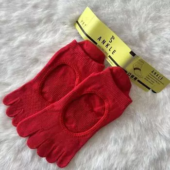 Toe Socks Yoga Non Slip Indoor Dedicated Yoga Socks Pilates Dance Floor Non Slip Professional Toe Socks Number 6 36-39