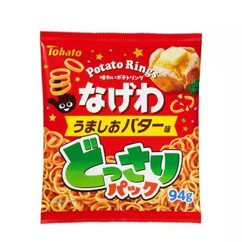 Tohato Dossari Pack Nagewa Umashio Butter Flavor 94g x 10 bags