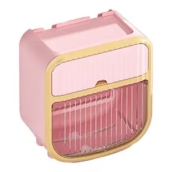 Toilet Paper Holder Wall Mounted Bathroom Tissue Roll Paper Towel Holder Tissue Dispensers for розовый