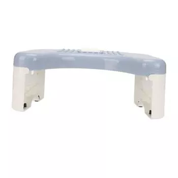 Toilet Stool Foldable Curve U Design Antislip Portable Easy Storage Poop Stool for Batchroom White синий