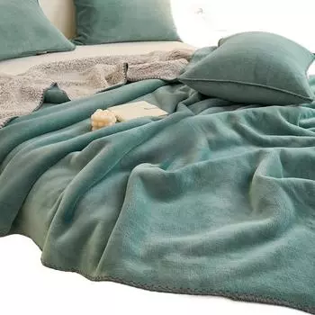 Толстое одеяло из кораллового флиса A pillowcase 48 * 74 медная патина