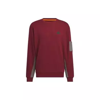 Толстовка Adidas City Escape Blocking мужская, темно-красная JE8596 M