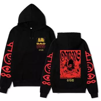 Толстовка большого размера Bad Omen Tour 2024 XS чёрный