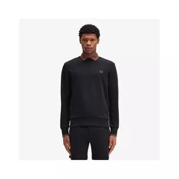 Толстовка Fred Perry с круглым вырезом, черная Afpm2437535 X56 M