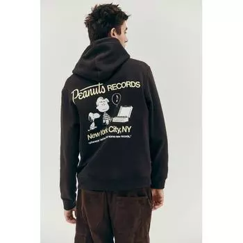 Толстовка HM Regular Fit с капюшоном коричневого цвета Snoopy XS