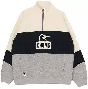 Толстовка Myton Panel Half Zip Top [Chums] мужская H/серая