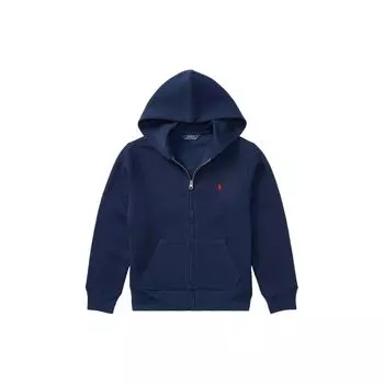 Толстовка Polo Ralph Lauren с капюшоном, однотонная, с вышитым логотипом, с длинным рукавом, детская толстовка с капюшоном, темно-синяя 323547626-001 XL