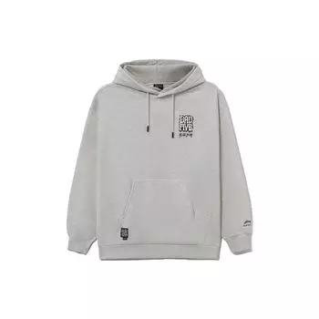 Толстовка-пуловер из вспененного флиса Li Ning Badfive, унисекс, серая AWDRF95-4 XS