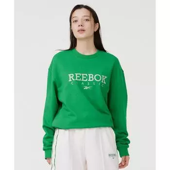 Толстовка REEBOK Classic Vector с большим логотипом, зеленая