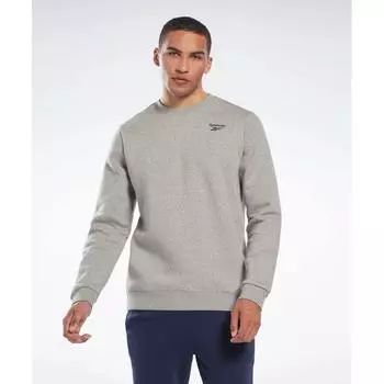 Толстовка REEBOK Small Vector Brushed Серая HS7117