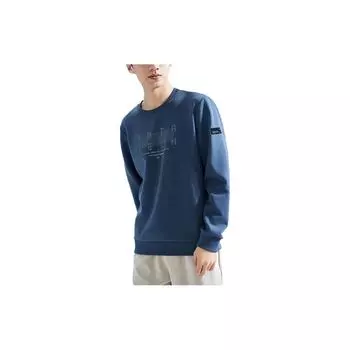 Толстовка с длинным рукавом Anta Lifestyle Series Letter, мужская толстовка Whale-Fin-Blue 152337713-3 XXXL
