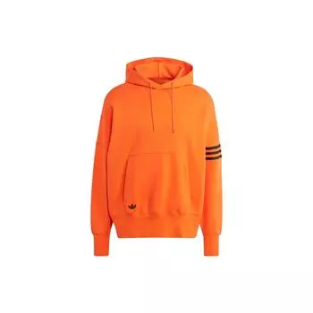 Толстовка с капюшоном Adidas Originals Adicolor Neuclassics с тремя полосками и цветными блоками, с длинным рукавом, мужская толстовка с капюшоном, оранжевая IL2512 M