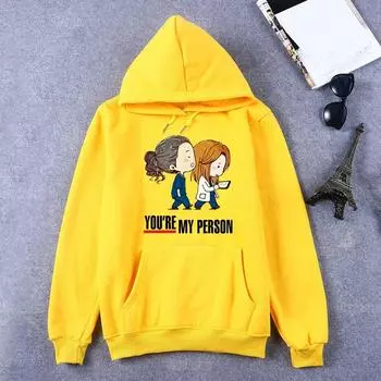 Толстовка с капюшоном «Анатомия серого» You Are My Person, забавная толстовка с капюшоном для подарка лучшему другу, пуловер с принтом медсестры, толстовка с капюшоном 2XL