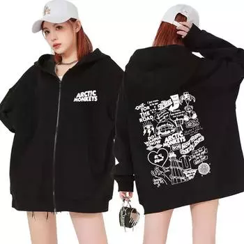 Толстовка с капюшоном Arctic Monkeys Band North American Tour XS чёрный