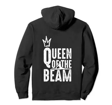Толстовка с капюшоном Beam Queen Gymnast чёрный