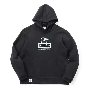 Толстовка с капюшоном Booby Face Pullover Parka M [Chums] Мужская чернаязеленая