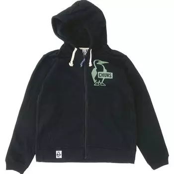 Толстовка с капюшоном Booby Logo Zip Parka [Chums] мужская чернаязеленая