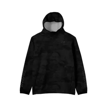 Толстовка с капюшоном DAIWA Stretch Black Camo WM DE-9222