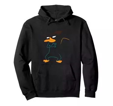 Толстовка с капюшоном Disney Phineas and Ferb Agent P Undercover Outline Shot чёрный