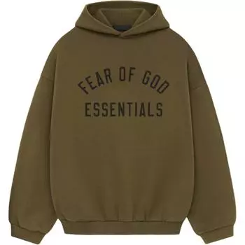 Толстовка с капюшоном Fear of God Essentials из флиса, оливковая, мужская, зеленая 192BT246254F S