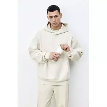 Толстовка с капюшоном HM Sports Loose Fit DryMove Light Beige XS