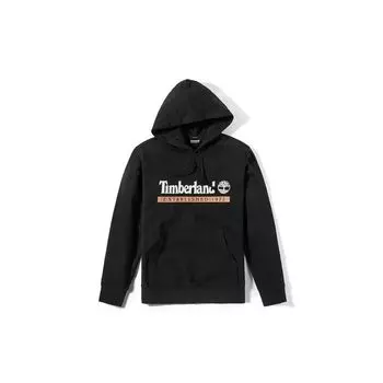 Толстовка с капюшоном и буквенным принтом Timberland, мужская толстовка с длинным рукавом, черная A22AFP56 XS
