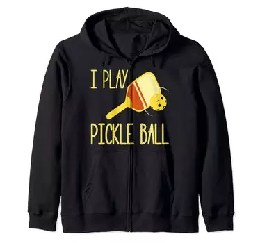 Толстовка с капюшоном I Play Pickleball