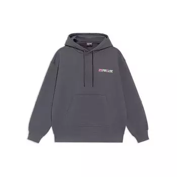 Мужские толстовки с капюшоном Li Ning Badfive Tiger Mountain Series с логотипом и буквенным принтом Earth-Gray AWDS119-1 L
