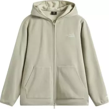 Толстовка с капюшоном Li Ning CF Suo Zipper из флиса с инфракрасным излучением, унисекс, толстовки с капюшоном, лаймовый AWDU967-1 S